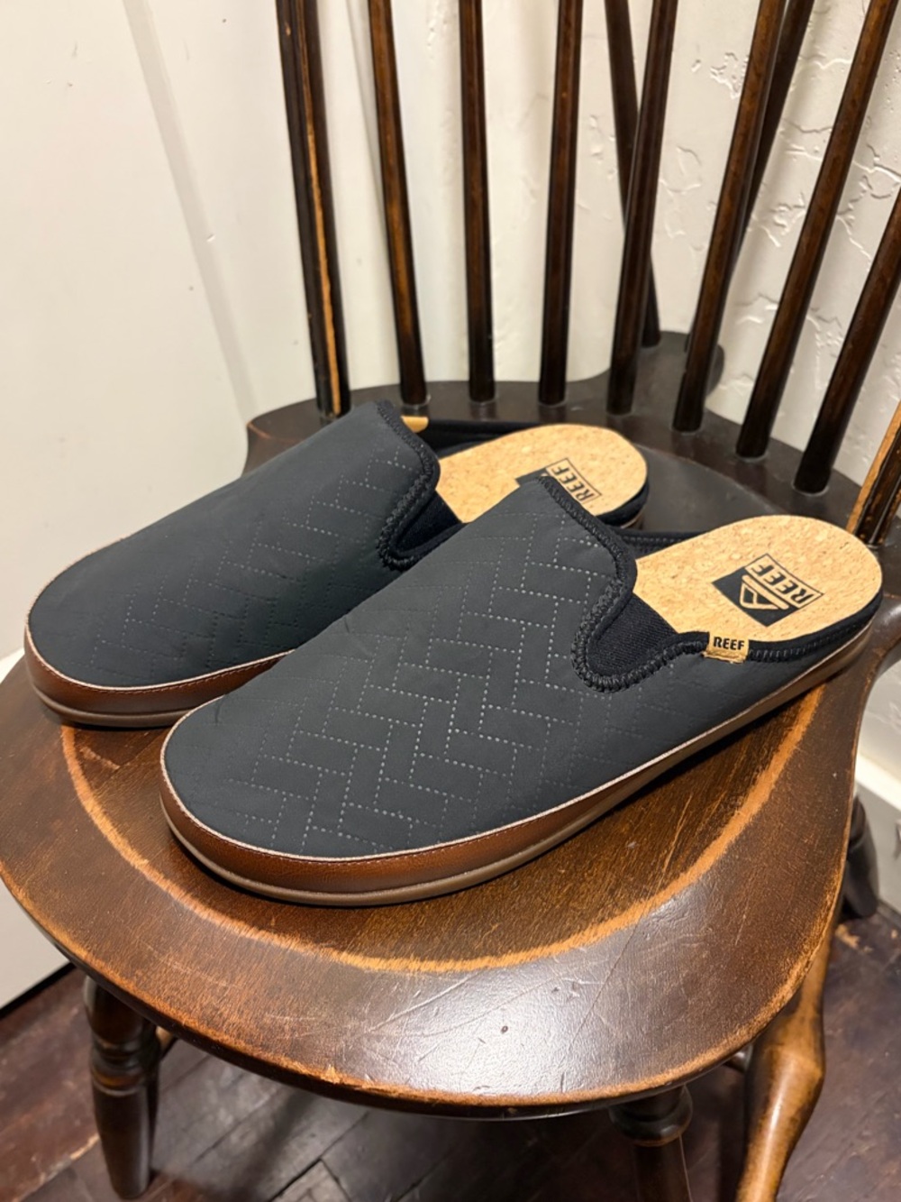 Reef Cushion Homey CI8568 Mens Slippers US 10 Black Casual Slip On Shoes